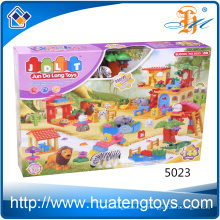 Brinquedos dos blocos de apartamentos da inteligência do jardim zoológico das vendas 146pcs quentes para miúdos